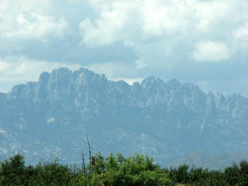 The rugged Organ Mountains guarding Las Cruces
